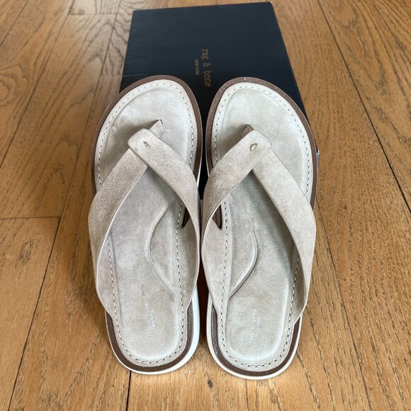 Rag & Bone Parker Suede Thong Sandal NIB, Size 38.5